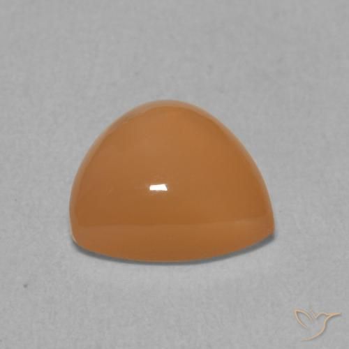 Pietra di luna Arancio Medio naturale da 1.81 ct, Taglio trillion, Traslucido