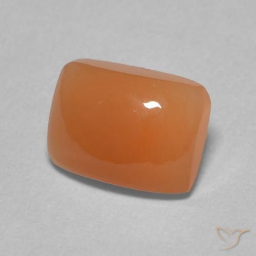 Pietra di luna Arancione chiaro naturale da 2.00 ct, Cuscino, Traslucido