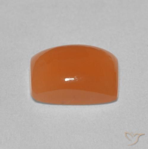 Pietra di luna Arancione chiaro naturale da 2.00 ct, Cuscino, Traslucido