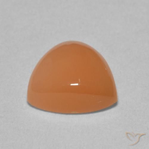 Pietra di luna Arancio rossastro chiaro naturale da 1.81 ct, Taglio trillion, Traslucido