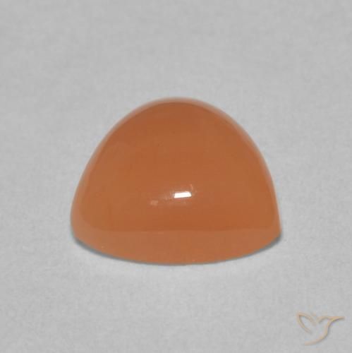 Pietra di luna Arancione chiaro naturale da 1.54 ct, Taglio trillion, Traslucido