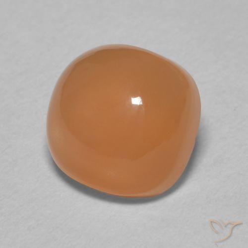 Pietra di luna Arancione chiaro naturale da 2.30 ct, Cuscino, Traslucido