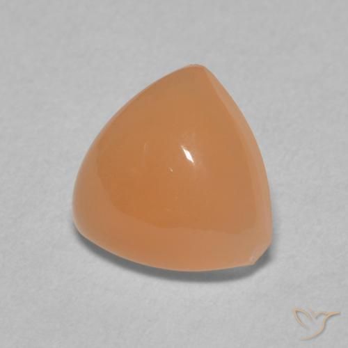 Pietra di luna Arancio rossastro chiaro naturale da 1.67 ct, Taglio trillion, Traslucido