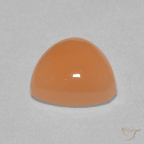 Pietra di luna Arancio rossastro chiaro naturale da 1.67 ct, Taglio trillion, Traslucido