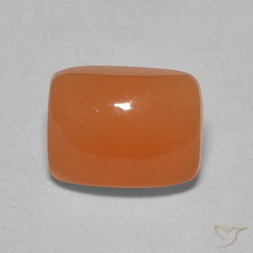 2.28ct Naturale Arancio Medio Pietra di luna, Cuscino, Traslucido