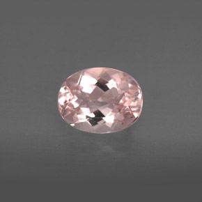 Morganite Rosa chiaro naturale da 1.70 ct, Taglio ovale, VVS