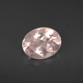 Morganite naturale rosa da 1,52 ct, taglio ovale, VVS-VS