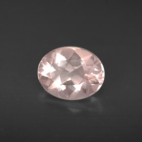 Morganite naturale rosa da 1,52 ct, taglio ovale, VVS-VS