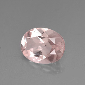 Morganite naturale rosa da 1,47 ct, taglio ovale, VVS-VS