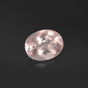 Morganite naturale rosa da 1,58 ct, taglio ovale, VVS-VS