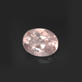 Morganite naturale rosa da 1,58 ct, taglio ovale, VVS-VS