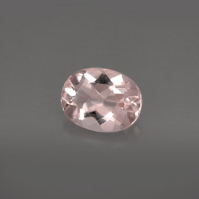 Morganite naturale rosa da 1,56 ct, taglio ovale, VVS