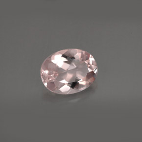 Morganite naturale rosa da 1,56 ct, taglio ovale, VVS