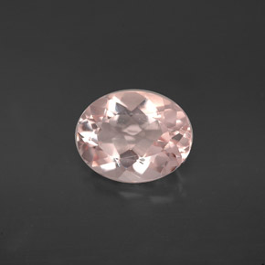 Morganite naturale rosa da 1,52 ct, taglio ovale, VVS-VS