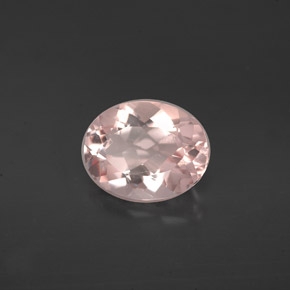 Morganite naturale rosa da 1,52 ct, taglio ovale, VVS-VS