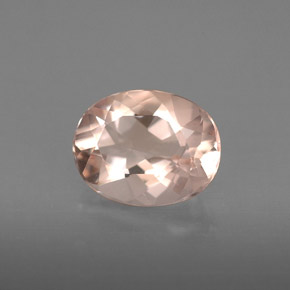 Morganite naturale rosa da 1,48 ct, taglio ovale, VVS