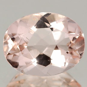 Morganite naturale rosa da 1,50 ct, taglio ovale, VVS-VS