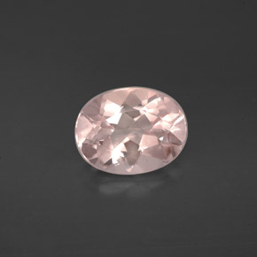 Morganite naturale rosa da 1,52 ct, taglio ovale, VVS