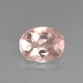 Morganite Rosa chiaro naturale da 1.51 ct, Taglio ovale, VVS