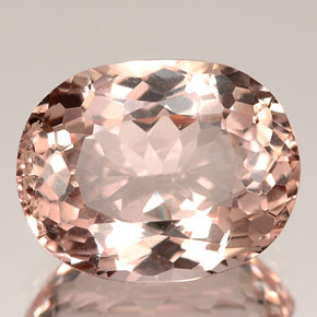 Morganite naturale rosa da 3,06 ct, taglio ovale, VVS