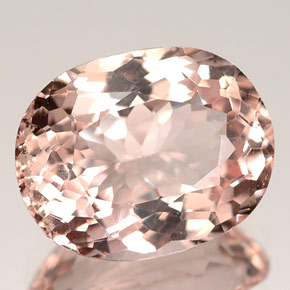 Morganite naturale rosa da 3,06 ct, taglio ovale, VVS