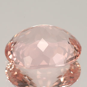 Morganite naturale rosa da 3,06 ct, taglio ovale, VVS