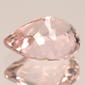 Morganite naturale rosa da 1,17 ct, taglio a pera, VVS-VS