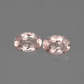 Gemme di Morganite Rosa chiaro naturale da  ct, Taglio ovale, VVS-VS