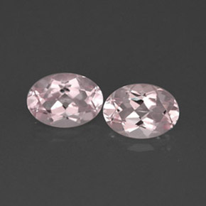 Morganite naturale rosa da  ct, taglio ovale, VVS