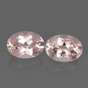 Morganite naturale rosa da  ct, taglio ovale, VVS