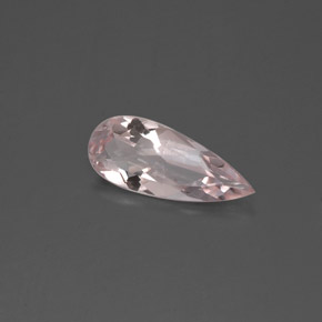 Morganite naturale rosa da 0,65 ct, taglio a pera, VS