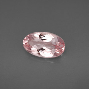 Morganite naturale rosa da 1,56 ct, taglio ovale, VS