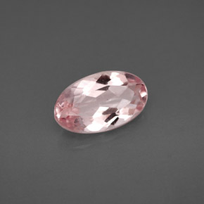 Morganite naturale rosa da 1,56 ct, taglio ovale, VS