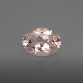 Morganite naturale rosa da 1,18 ct, taglio ovale, VS