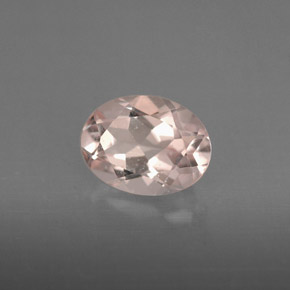 Morganite naturale rosa da 1,18 ct, taglio ovale, VS