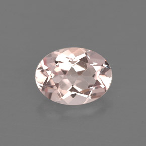 Morganite Rosa chiaro naturale da 1.14 ct, Taglio ovale, VVS-VS
