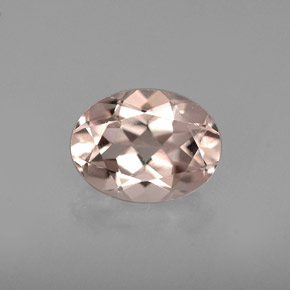 Morganite naturale rosa da 1,12 ct, taglio ovale, VVS