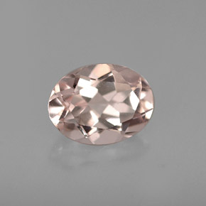 Morganite naturale rosa da 1,12 ct, taglio ovale, VVS