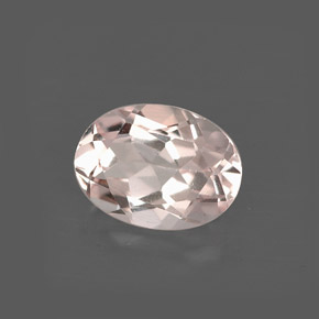 Morganite naturale rosa da 1,12 ct, taglio ovale, VVS