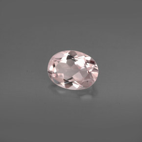 Morganite naturale rosa da 1,02 ct, taglio ovale, VVS