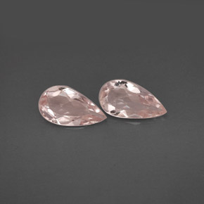 Morganite naturale rosa da  ct, taglio a pera, VVS