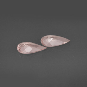 Morganite naturale rosa da  ct, taglio a pera, VVS
