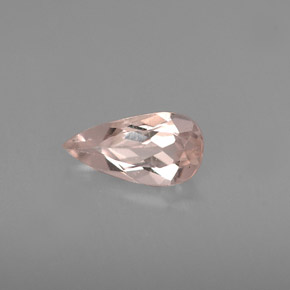 Morganite naturale rosa da 0,57 ct, taglio a pera, VVS-VS