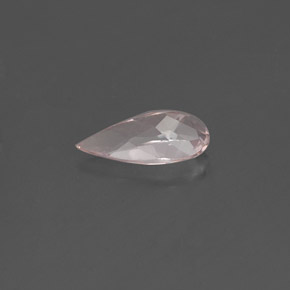 Morganite Rosa chiaro naturale da 0.59 ct, Forma a pera, VVS-VS