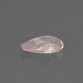 Morganite naturale rosa da 0,62 ct, taglio a pera, VVS