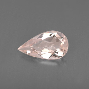 Morganite Rosa chiaro naturale da 0.47 ct, Forma a pera, VVS