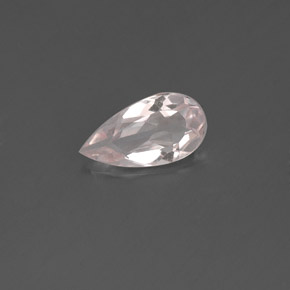 Morganite Rosa chiaro naturale da 0.50 ct, Forma a pera, VVS-VS