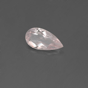Morganite Rosa chiaro naturale da 0.50 ct, Forma a pera, VVS-VS