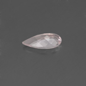 Morganite Rosa chiaro naturale da 0.50 ct, Forma a pera, VVS-VS