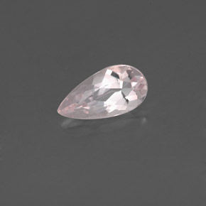 Morganite naturale rosa da 0,63 ct, taglio a pera, VVS-VS